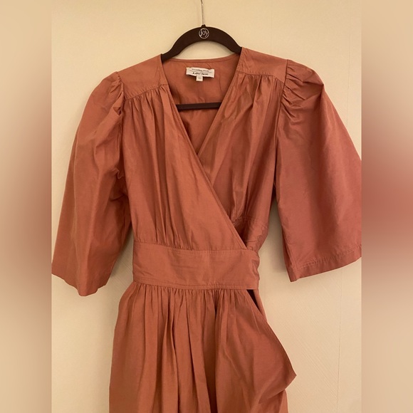 Stockholm Atelier & Other Storied Voluminous Wrap Dress - Picture 5 of 8